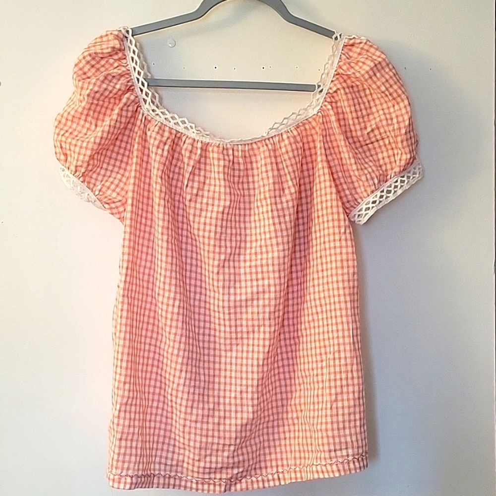 🍑 nwt gingham top